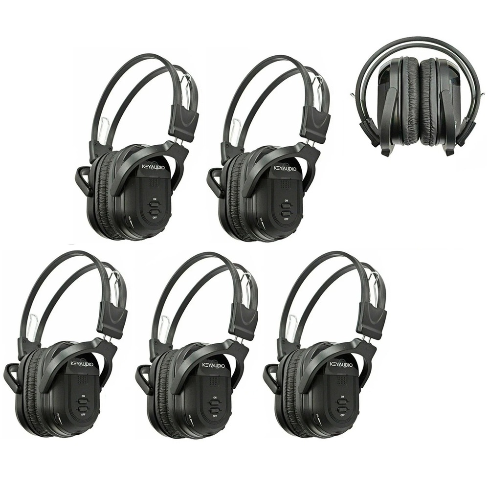 5 Fold Wireless IR TV DVD Headphones Headset Honda Odyssey Pilot HR-V CR-V 601B